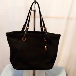 Michael Kors Black canvas tote